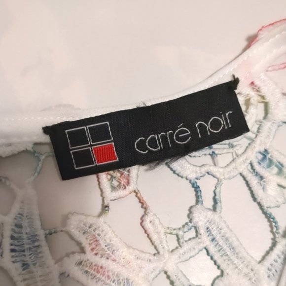 💎CARRE NOIR 💎 White Lace Ocean print dress - 6 - Picture 3 of 10